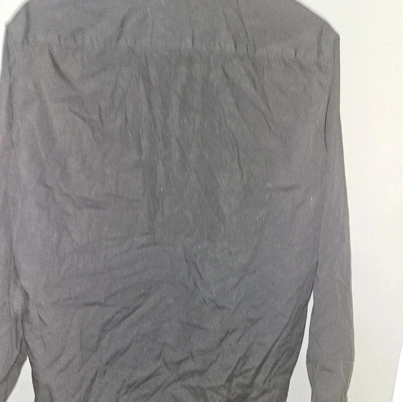 H & M Mens Regulat Fit Long Sleeve Black Dress Shirt Size S - Picture 13 of 14